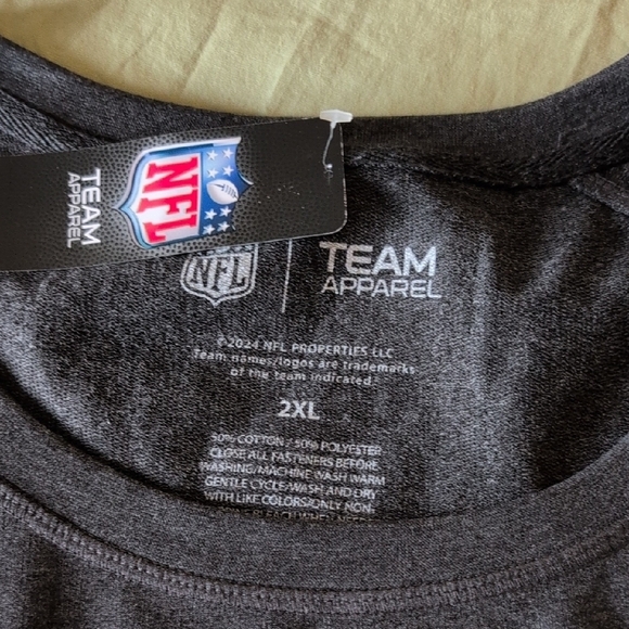 NFL Team Apparel Dark Gray T-Shirt - Picture 2 of 4